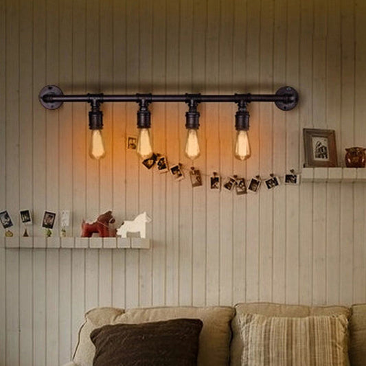 Frendorf | Gesmeddeld Eisen Wandbevestigde Licht Boerderij Rost Gewapende Woonkamer Wandverlichting Fitting