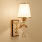 Frendorf | Kromming Wandgemonteerde Lamp Hedendaagse Metallische Gouden Wandlamp met Geometrische Glazen Schaduw