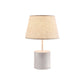 Nordic Empire Shade Tischlampe Stoff 1 Glühbirne Schlafzimmer Nachttischlampe mit Figur