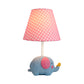 1 Glühbirne Fat Elephant Schreibtischlampe mit Punkt-Schirm Kinder Harz Studie Licht für Baby Schlafzimmer