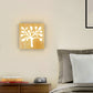 Frendorf | Vierkant Uitsparing Woonkamer Wandlamp Houten LED Hedendaagse Muur Gemonteerd Licht