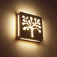 Frendorf | Vierkant Uitsparing Woonkamer Wandlamp Houten LED Hedendaagse Muur Gemonteerd Licht