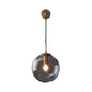 Frendorf | 1 Light Bedside Wall Lamp Simple Golden Wall Lighting Ideas with Global Glass Shade