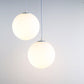 Milchiges Glas Orb Hängeleuchte Moderner Stil 1-Glühbirne Pendelleuchte