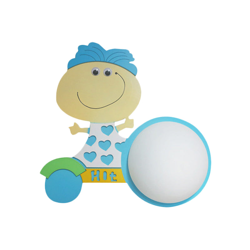 Frendorf | Hout Cartoon Patroon Wandlamp Hedendaagse LED Wandlamp voor Verpleegkamer Slaapkamer