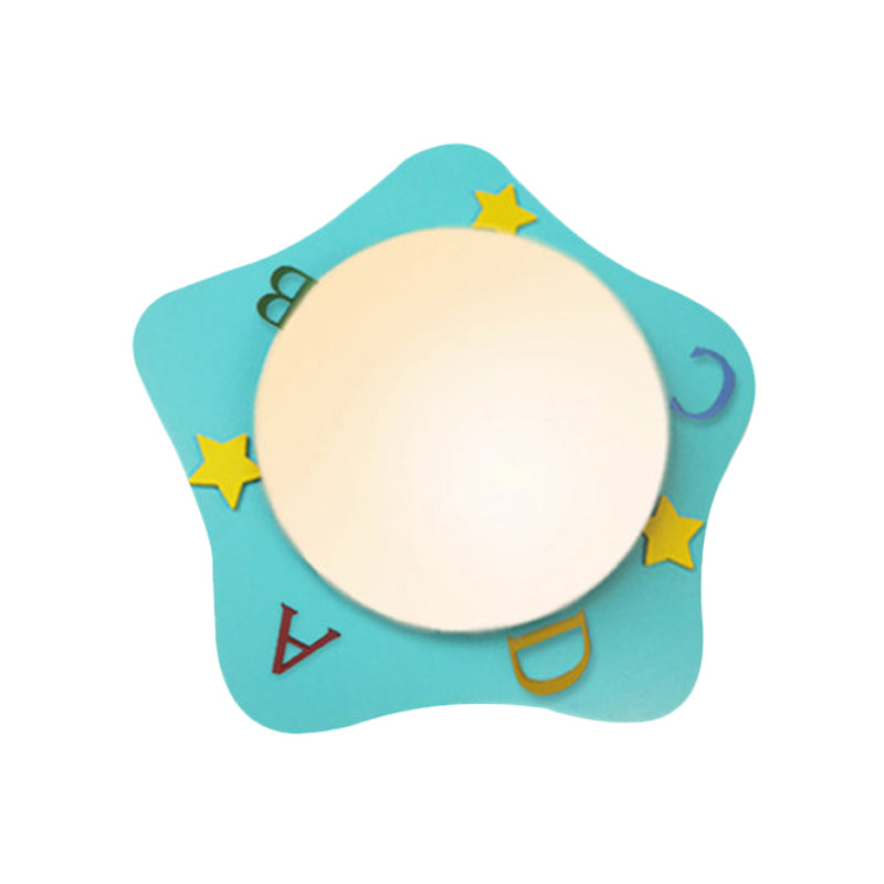 Frendorf | Hout Cartoon Patroon Wandlamp Hedendaagse LED Wandlamp voor Verpleegkamer Slaapkamer