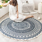 Frendorf | Boho Mandala Teppich Mehrfarbig Baumwollteppich Tierfreundlicher Teppich für Schlafzimmer