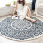 Frendorf | Boho Mandala Teppich Mehrfarbig Baumwollteppich Tierfreundlicher Teppich für Schlafzimmer