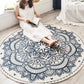 Frendorf | Boho Mandala Teppich Mehrfarbig Baumwollteppich Tierfreundlicher Teppich für Schlafzimmer