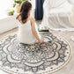 Frendorf | Boho Mandala Teppich Mehrfarbig Baumwollteppich Tierfreundlicher Teppich für Schlafzimmer