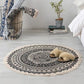 Bohemian Stil Schlafzimmer Teppich Mehrfarbiger Geometrischer Teppich Baumwolle Haustierfreundlicher Teppich