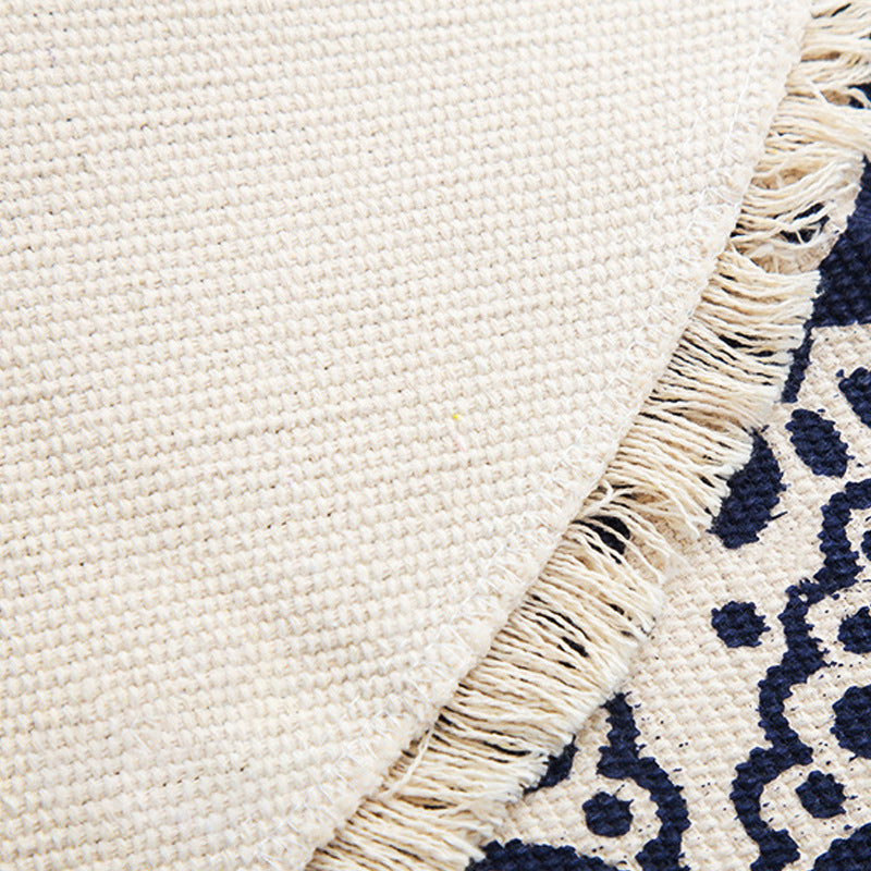 Frendorf | Bohemian Stil Schlafzimmer Teppich Multicolor Geometrisch Teppich Baumwolle Tierfreundlicher Teppich