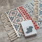 Frendorf | Boho Chic Schlafzimmer Teppich Multi-Farben Geometrisches Muster Teppich Baumwolle Maschinenwaschbar Teppich mit Fransen
