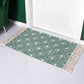 Bohemian Rhombus Indoor Teppich Mehrfarbiger Baumwollteppich Haustierfreundlicher Bereichsteppich für Zuhause