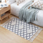 Bohemian Rhombus Indoor Teppich Mehrfarbiger Baumwollteppich Haustierfreundlicher Bereichsteppich für Zuhause
