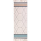 Frendorf | Multifarbige Funky Teppich, Baumwollgeometrische Formen, haustierfreundlicher, maschinenwaschbarer Teppich für das Schlafzimmer
