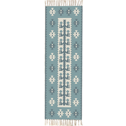 Multicolor Funky Teppich Baumwolle Geometrische Formen Teppich Haustierfreundlich Maschinenwaschbar Teppich für Schlafzimmer