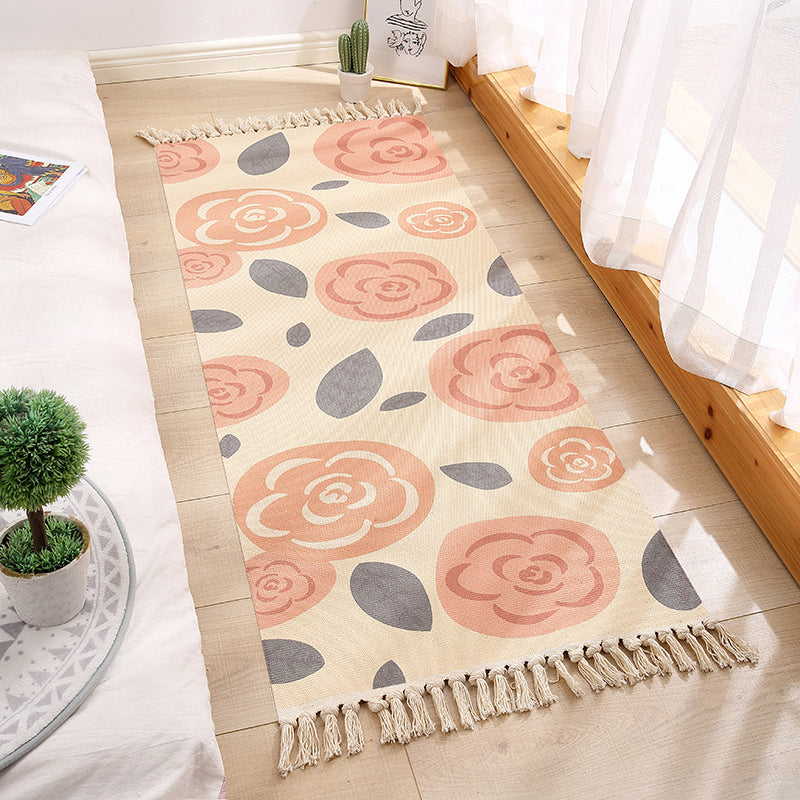 Frendorf | Ungewöhnlicher Bohemia Teppich Multi Farbiger Blumen Teppich Haustierfreundlich Maschinenwaschbar Teppich für Zimmer
