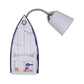 Frendorf | Nautical Ship Wandlantaarn met Emmer Schaduw 1 Kop Glas Wandlamp in Blauw voor Verpleegkamer