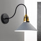 Frendorf | 1 Licht Pendelleuchte Industrielle Metallkegel Bronze/Schwarz/Weiß Hängelampe für Innenräume mit gebogenem Arm