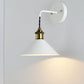 Frendorf | Kegel Shade Metaal Wandlamp Verlichting Industrieel Enkelvoudige Gloeilamp Woonkamer Muur Gemonteerde Lamp in Zwart/Grijs/Wit