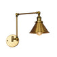 Frendorf | 1 Lichtmetalen Wandlamp Industriële Messing Conische Binnen Wandlamp Lichtarmatuur voor Woonkamer