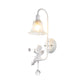 Frendorf | Moderne Witte Wandlamp Klokschaduw 1 Kop Metaal Wandlamp met Engel voor Kinderkamer