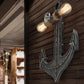 Frendorf | Exposed Bulb/Gecageerde Schaduw Metaal Wandlamp Industrieel 2 Lichten Binnen Gewoonte Lamp in Grijs voor Koffiehuis