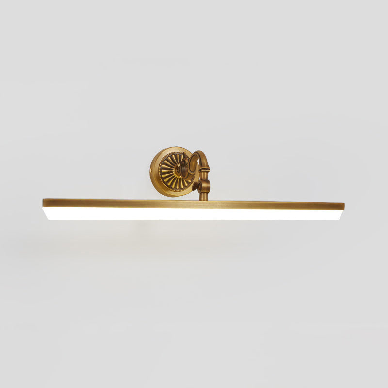 Frendorf | Stabförmige Powder Room LED Wandbeleuchtung Ideen Einfachheit Metall Gold Vanity Wandleuchte Licht