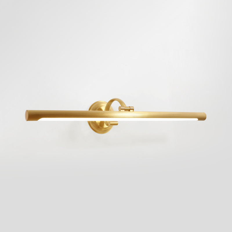 Frendorf | Stabförmige Powder Room LED Wandbeleuchtung Ideen Einfachheit Metall Gold Vanity Wandleuchte Licht