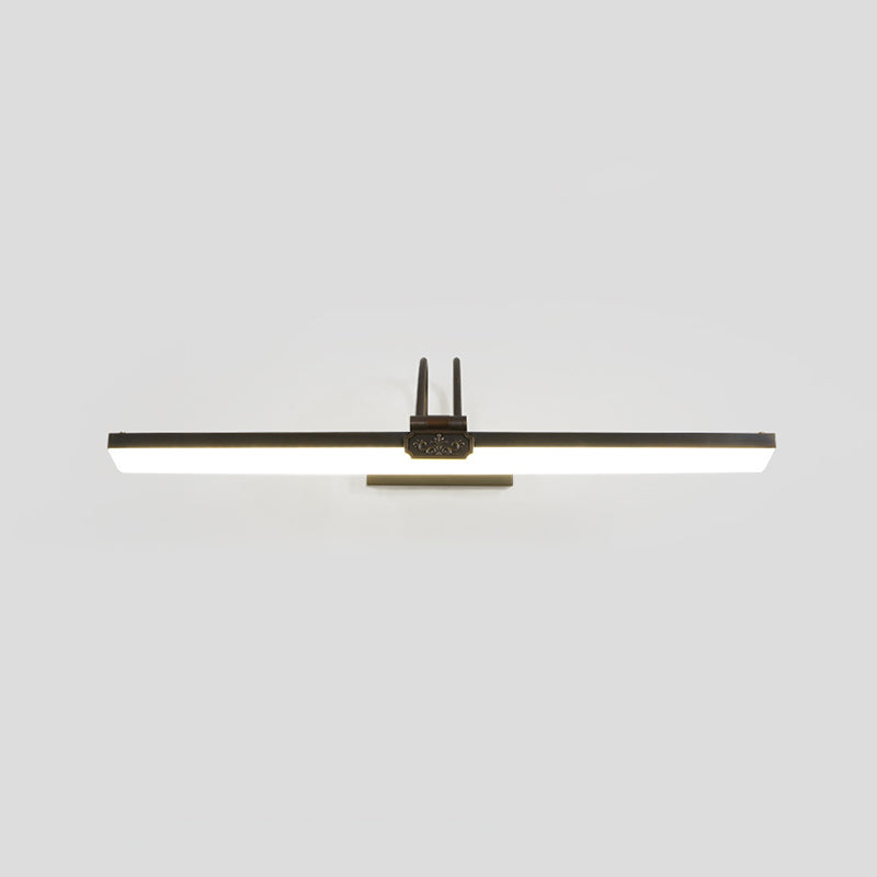 Frendorf | Stabförmige Powder Room LED Wandbeleuchtung Ideen Einfachheit Metall Gold Vanity Wandleuchte Licht