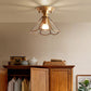 Frendorf | GoldenAura - Koloniale Semi Flush Mount-Beleuchtung