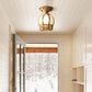 Frendorf | GoldenAura - Koloniale Semi Flush Mount-Beleuchtung
