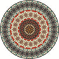 Traditioneller Multi Color Marokkanischer Teppich Polypropylen Mandala Teppich Anti-Rutsch Maschinenwaschbar Fleckenresistenter Teppich für Rom