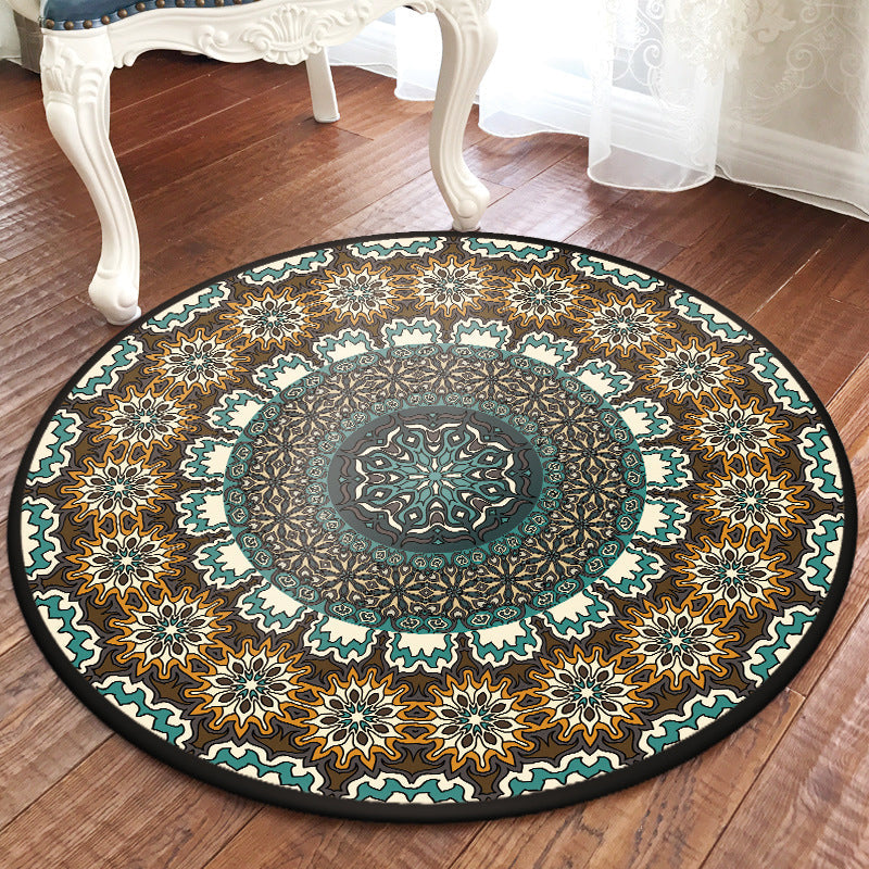 Traditioneller Multi Color Marokkanischer Teppich Polypropylen Mandala Teppich Anti-Rutsch Maschinenwaschbar Fleckenresistenter Teppich für Rom