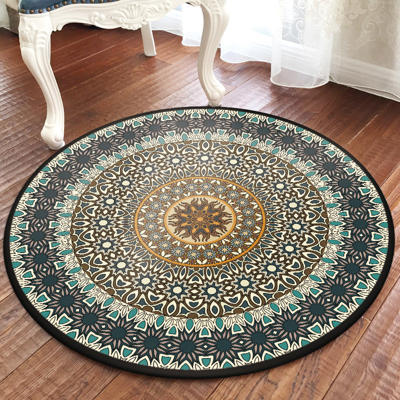 Traditioneller Multi Color Marokkanischer Teppich Polypropylen Mandala Teppich Anti-Rutsch Maschinenwaschbar Fleckenresistenter Teppich für Rom