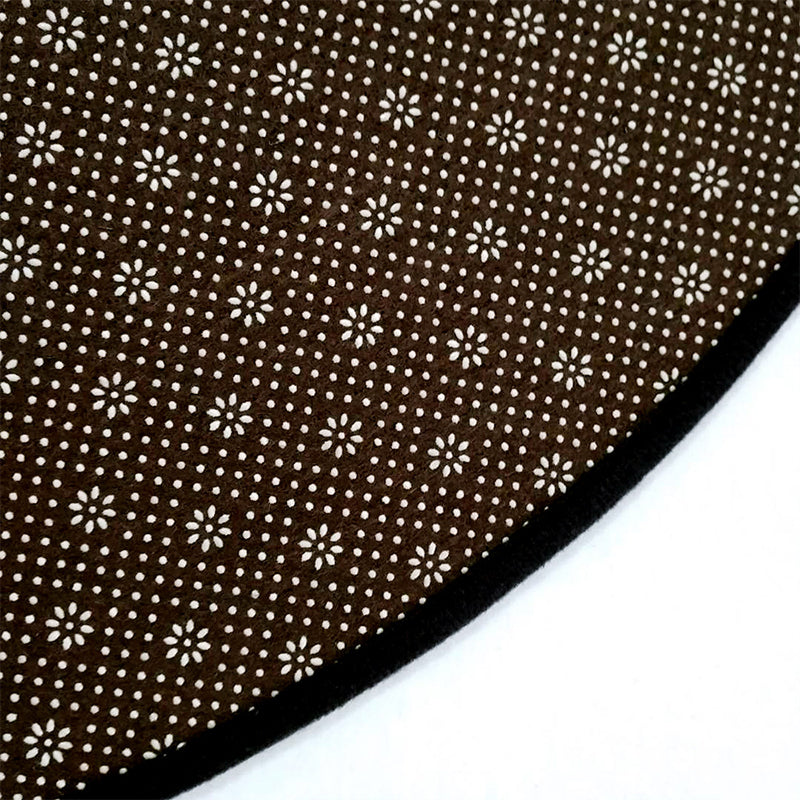 Retro Dunkel Farbiger Marokkanischer Teppich Polypropylen Mandala Muster Teppich Waschbar Rutschfest Haustierfreundlicher Teppich für Wohnraum