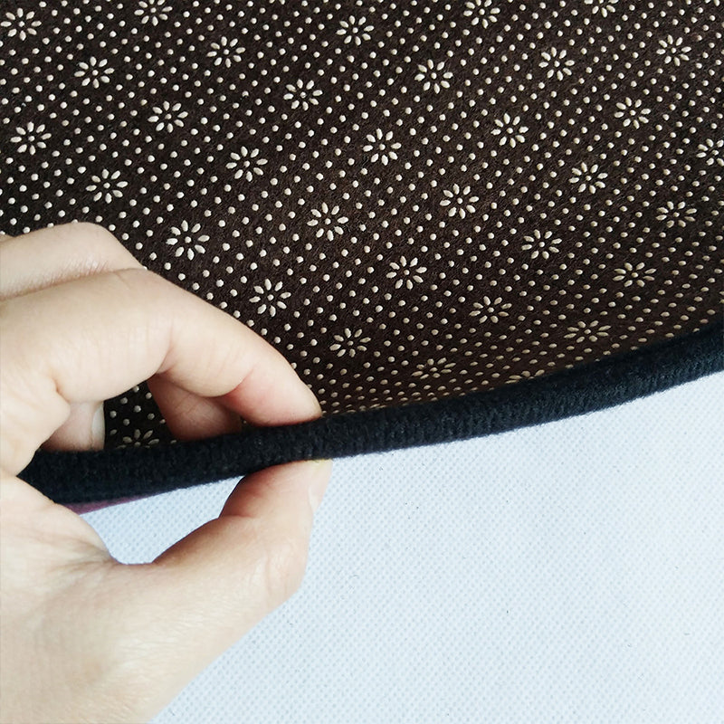 Retro Dunkel Farbiger Marokkanischer Teppich Polypropylen Mandala Muster Teppich Waschbar Rutschfest Haustierfreundlicher Teppich für Wohnraum