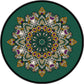 Frendorf | Türkisches Mandala Teppich Multicolor Synthetischer Teppich Waschbar Haustierfreundlich Rutschfeste Rückseite Teppich für Wohnzimmer
