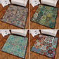 Multifarbiger Mandala Teppich Polypropylen Türkischer Teppich Rutschfeste Rückseite Fleckenresistent Maschinenwaschbarer Teppich für Schlafzimmer