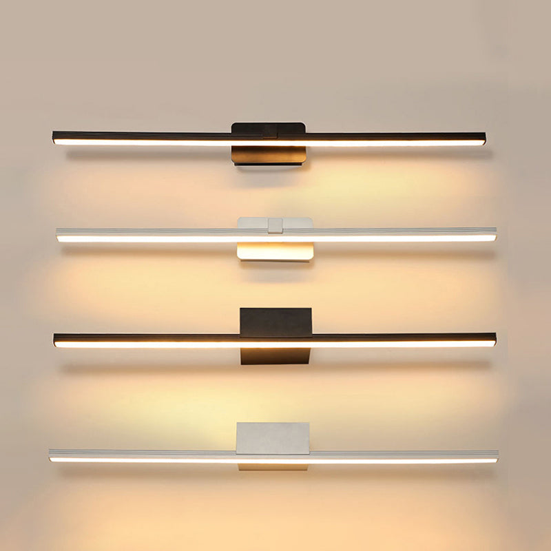 Frendorf | Minimalismus Linear Geformte Wandlampe LED Sconce Metall Gäste-WC Wandbeleuchtung Fixture