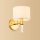 Frendorf | 1 Wandlamp Simpliciteit Geometrisch Vormgegeven Stoffen Wandlamp in Goud