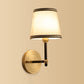 Frendorf | 1 Wandlamp Simpliciteit Geometrisch Vormgegeven Stoffen Wandlamp in Goud
