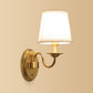 Frendorf | 1 Wandlamp Simpliciteit Geometrisch Vormgegeven Stoffen Wandlamp in Goud