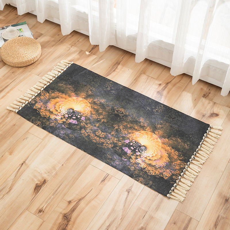 Frendorf | Vivid Plant Strick Teppich Mehr Farben Modern Teppich Synthetisch Haustierfreundlicher Teppich für Gästezimmer