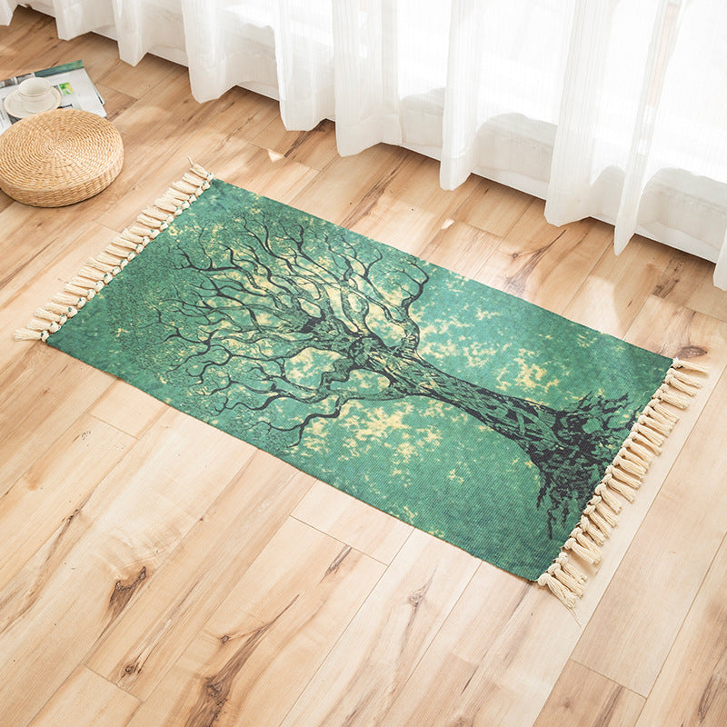 Frendorf | Vivid Plant Strick Teppich Mehr Farben Modern Teppich Synthetisch Haustierfreundlicher Teppich für Gästezimmer
