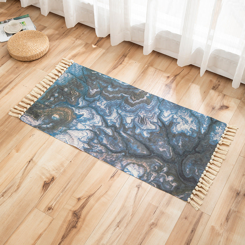 Frendorf | Vivid Plant Strick Teppich Mehr Farben Modern Teppich Synthetisch Haustierfreundlicher Teppich für Gästezimmer