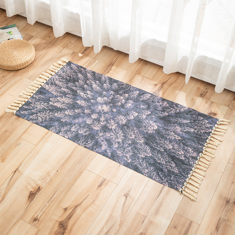 Frendorf | Vivid Plant Strick Teppich Mehr Farben Modern Teppich Synthetisch Haustierfreundlicher Teppich für Gästezimmer