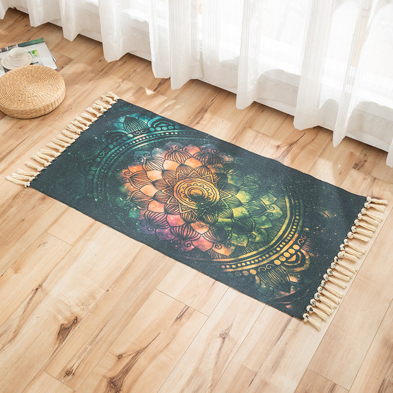 Frendorf | Vivid Plant Strick Teppich Mehr Farben Modern Teppich Synthetisch Haustierfreundlicher Teppich für Gästezimmer
