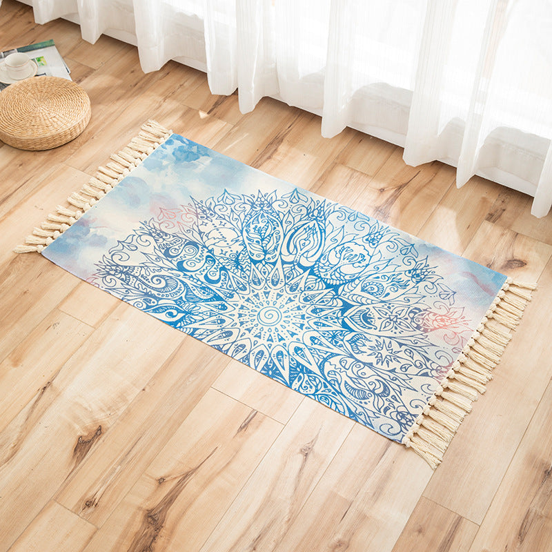 Frendorf | Vivid Plant Strick Teppich Mehr Farben Modern Teppich Synthetisch Haustierfreundlicher Teppich für Gästezimmer
